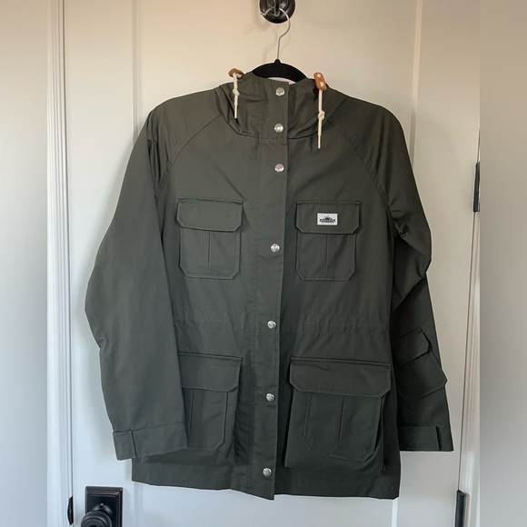 Madewell Penfield waxed rain utility jacket vassan coat mountain parka green - Picture 2 of 9